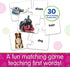 The Learning Journey: Match It! - First Words - 30 Piece Self-Correcting Words with Matching Images for Emerging Readers - Sight Words Puzzle for Kids Ages 3 and Up - Award Winning Toys