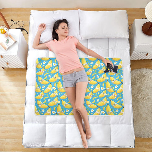 siphylline 52" 34" Cute Cartoon Banana Extra Large Resuable Potty Training Pee Pad Soft Absorbent Flat Crib Pads
