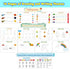 Huijing 29 Toddler Activities Preschool Learning Busy Book - Themes Binder Montessori Toys for Toddlers, Workbook