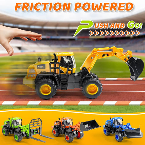 3 4 5 6 7 8 Bulldozer Beestech Construction Truck Toys for Years Old Boys, Truck Vehicles Sand Sandbox Beach Toys