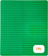 Strictly Briks Classic Big Briks Stackable Baseplates, Large Pegs for Ages 3 and Up, Green, 1 Piece, 13.75" x 16.25"