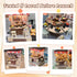Flever Dollhouse Miniature DIY House Kit Creative Room with Furniture for Romantic Artwork Gift (Revolving Food House)