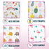 Omilion Muslin Baby Washcloths Set, 12-Pack Natural Cotton Infant Bath Towels, 9x9 Inches, Tropical Rainforest