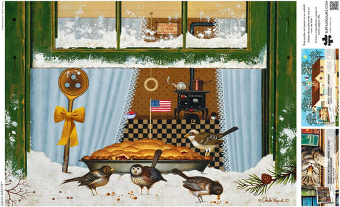 Buffalo Games - Charles Wysocki - 300 Piece Jigsaw Puzzle for Families - Bird Pie - Finished Size 21.25 x 15.00