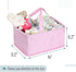 Mr. Pen Portable Baby Diaper Caddy Organizer - Pink Quilted Fabric for Nursery Essentials