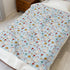 Selgkds 60x80inch Cute Geese Boho Flowers Baby Blankets for Girls Boys Infants Toddler Crib Stroller Blue Spring Ducks