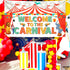 KatchOn Welcome To The Carnival Banner, XtraLarge 72x44 Inch Carnival Theme Party Decorations and Backdrop