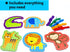 KRAFUN Beginner Preschool Lacing Card Kit for Kids Arts & Crafts, 5 Easy Safari and Animal Lacing Projects