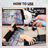 2000 1500 1000 500 Jigsaw Puzzle Mat Roll Up - Pieces Puzzel Matte, Black Roll-Up Puzzles Mats Felt Save Trays