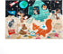 eeBoo: Space Exploration - 20 Piece Puzzle - 15 x 11 Kids Jigsaw, Oversized Glossy Pieces