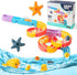 GQIRIL Baby Bath Toys for Toddler - 40PCS Bathtub Slide Track with Suction