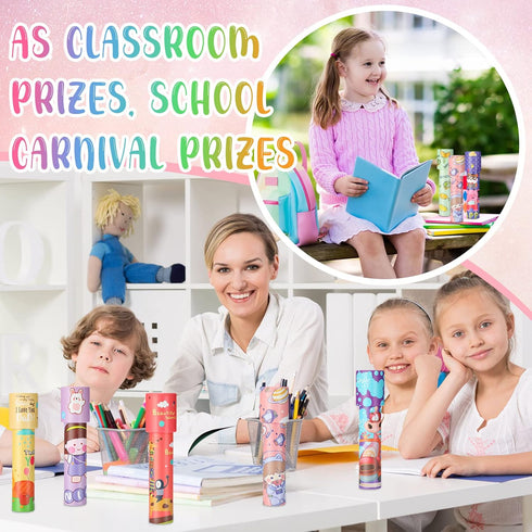 20 Pcs Classic Kaleidoscopes Educational Toys for Birthday Party, School Classroom Prizes, Random Colors (Cute Style)