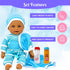 Baby Doll Bottles Playset with Magic Disappearing Milk & Juice, 6pc Doll Feeding Accessories