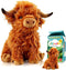 VYRNARA Highland Cow Stuffed Animal Plush Toy by - 10.5 Inch Cute Fluffy
