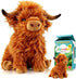 VYRNARA Highland Cow Stuffed Animal Plush Toy by - 10.5 Inch Cute Fluffy