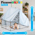 PicassoTiles Kids Fort Building Kit - 150 Piece Indoor and Outdoor Toy Set for STEM Learning and Pretend Play