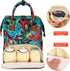 Multi-Function Diaper Bag Backpack with Large Capacity and Insulated Pockets for Mom/Dad, Leaf