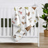 Sweet Jojo Designs Woodland Forest Animals Boy Girl Gender Neutral Unisex Soft Baby Blanket Receiving Security Stroller