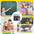 Set 12 Holder+12 Dustless Chalk for Kids, Chalks with Twistable Refills+Wet Wipe Eraser, Non-Toxic Washable Chalkboard