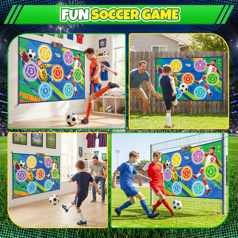 Set 2 3 3-12 Electronic Soccer Game Toy for Kids, Soccer Trainer, Soccer Ball Game Outdoor Indoor Soccer Training Game