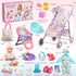 Set 12.5" 2 Sets 20 3, 4, 5, 6 YIYBM Baby Doll Stroller Play with Baby Doll,Dining Chair, Clothes and PCS Doll