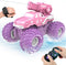 BEZGAR Amphibious Remote Control Car for Girls - Pink Monster Truck Toys