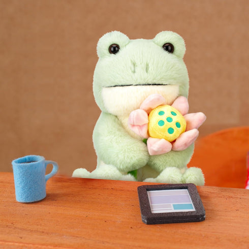 IKASA 13.5" Frog Stuffed Animals Plush Toys, Cute Soft Cuddly Gift for Family Kids