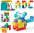 TENYEAH 56 PCS Magnetic Blocks, Transparent Magnet Building Blocks for Toddlers, Preschool Educational