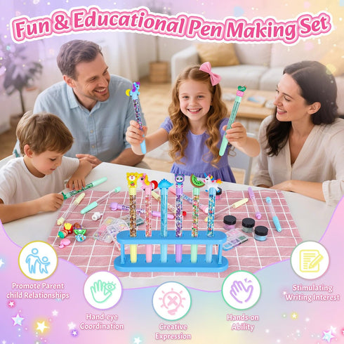 73+ 20 5 6 7 8 9 10 11 12 Subao DIY Glitter Gel Pens Making Kit,Pen Creator Studio,Make Your Own Sparkly Colorful