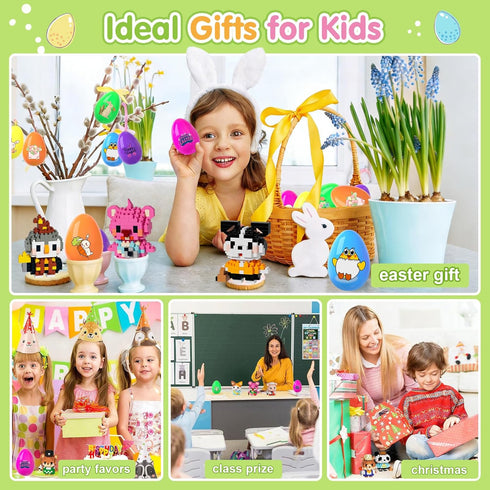 12 Pack Sets, Set 6-12, Yerloa Micro Mini Building Block Party Favors Building for Kids Cute Animal Building Blocks