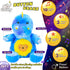 Christmas,11'' Cuteoy Plush Blue Dinosaur Star Projector Musical Adjustable Singing Night Light Stuffed Animals Glowing