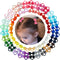 80PCS Tiny Hair Ties with Bows, Baby Bows Rubber Bands for Infants Toddlers Baby Girls Hair Accessories