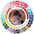 80PCS Tiny Hair Ties with Bows, Baby Bows Rubber Bands for Infants Toddlers Baby Girls Hair Accessories