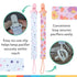 (2-Pack) Nuby Pacifinder Baby Pacifier Clip - - Pacifier Holder Clip with Convenient Hook Loop - Flowers and Polka Dots