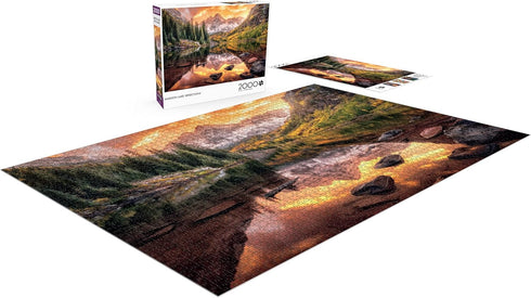 Buffalo Games - Joshua Snow - Maroon Lake Reflections - 2000 Piece Jigsaw Puzzle for Adults - Finished Puzzle Size is