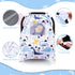 THE KENKYO Car Seat Cover for Babies, Breathable Carseat Cover for Boys Girls, Kick-Proof Infant Car Seat Canopy