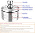 Stainless Steel Lucky Fidgeting Spinner Mens Gifts Office Desktop Anxiety Relief Paperweight Roulette Dice Game