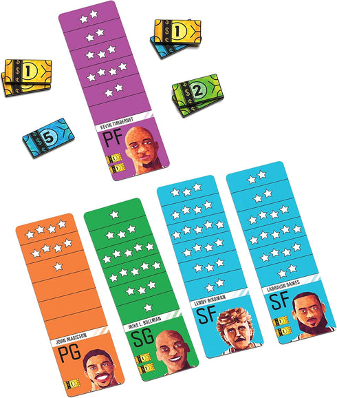 Basketboss Board Game - Strategy Auction Game for 2-5 Players, 40 Minutes Playtime, Sports Theme