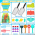 2 Bucket,2 Set,Sand 3-10 Beach Sand Toys for Kids,Sand toys with Collapsible Beach Beach Sifter Shovel,Sand Shovel