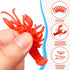 100 Lewtemi Pcs Mini Fake Lobster Toys Decorations Red Rubber Realistic Soft Decors Food Models for Crawfish Boil Party