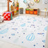 UKISS Kids Play Rug 55"x55" Non-Slip Washable Kids Rug Play Mat for Floor,Area