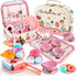 Minnot Tea Party Set for Little Girls, Flower Tea Sets Toys for Toddlers