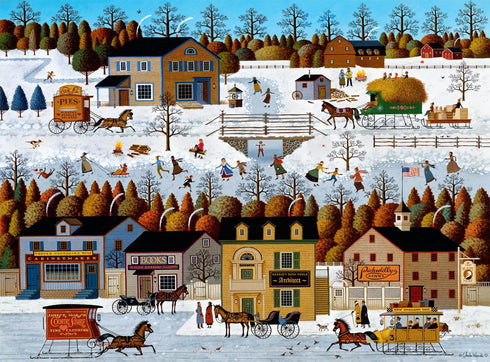 Buffalo Games Charles Wysocki Windjammer Canal 1000 Piece Jigsaw Puzzle for Adults - Finished Size 26.75 x 19.75