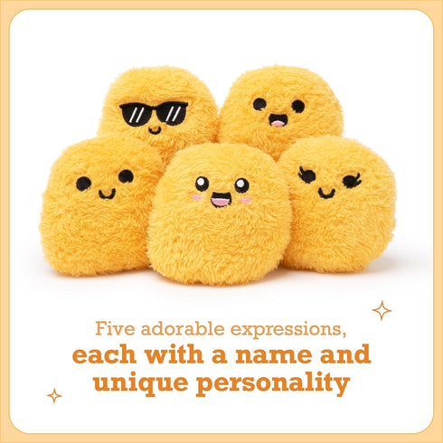 5 Emotional Support Chicken Nuggets by Relatable, Cuddly Stuffed Animals and Toys, Squishy Toys and Plushies, Great