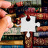 Larkipuzz 1000 Vintage Library Bookshelf Jigsaw Puzzle Piece for Adult, Funny Books Challenging Painting Jigsaw