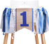 1st High Chair Banner Boy - First Birthday Decorations For Boy Birthday Banner Highchair Party Supplies Photo Booth