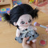 20cm CALEMBOU Plush Doll, Cotton Doll with Skeleton, Cute Anime Plushies Soft Stuffed Dress Up Doll, Kawaii Plush Toys