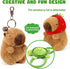 Ditucu 2 Pcs Capybara Plush Keychain Toys, Kawaii Stuffed Animals Dolls Pendant for Backpack Decoration Gift for Kids