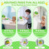 Yitbisy 1 2 3 1-3 Dinosaur Baby Bath Toys for Year Old Boys, Dino Bath Bubble Machine with Rainbow Lights & Water