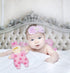 June Garden 9" My First Doll Sienna, Soft Plush Baby Doll with Rattle, Pink Outfit